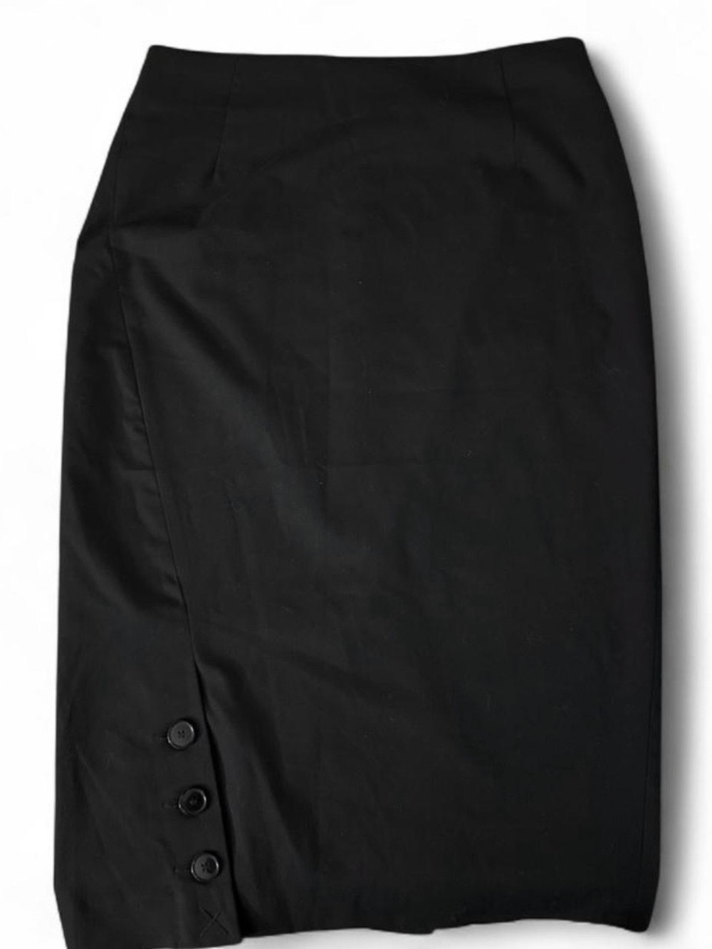 H&M Classic Black Pencil Skirt - Sleek Office Style size 8